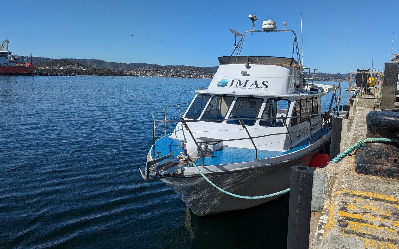 The IMAS research vessel Noctiluca moored in Hobart